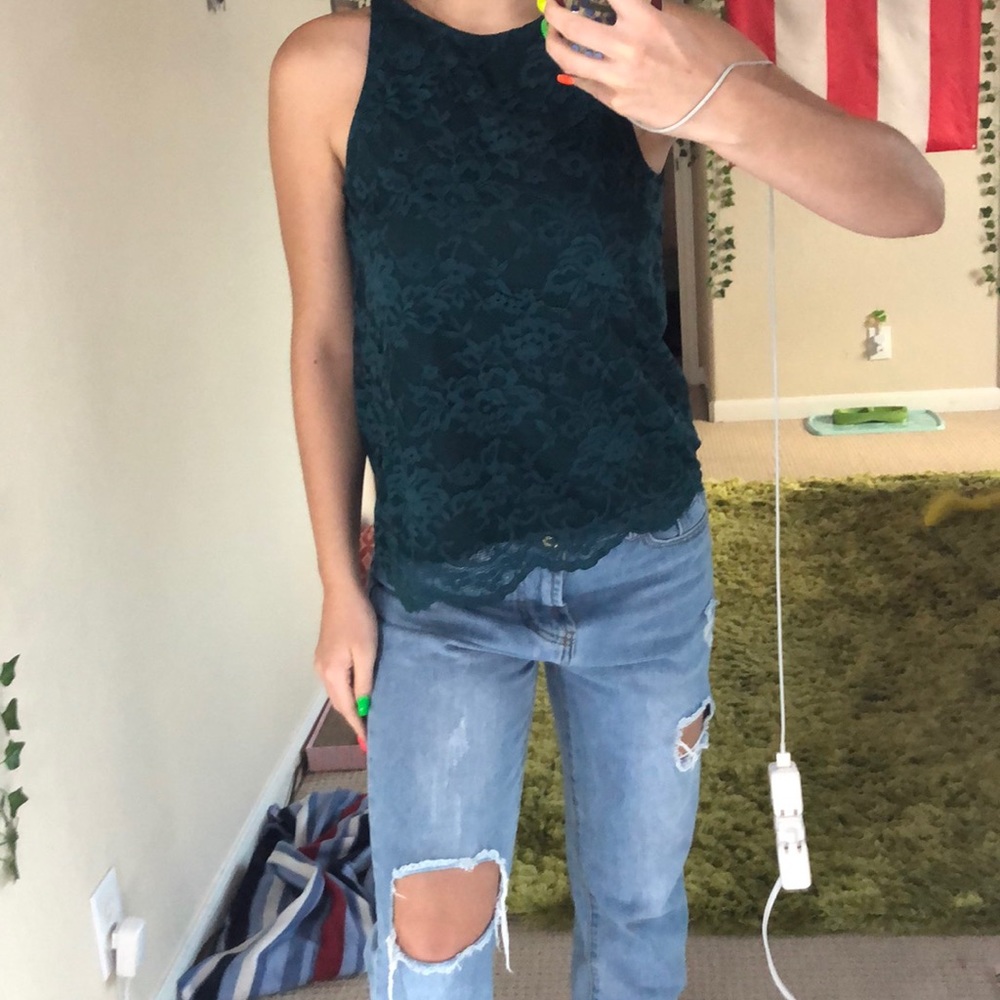 Dressy green top